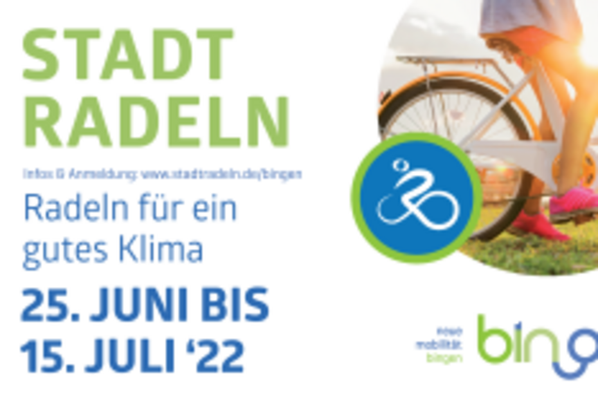 Logo Stadtradeln Bingen 2022 Logo des Stadtradelns Bingen vom 25.06.2022 bis 15.07.2022