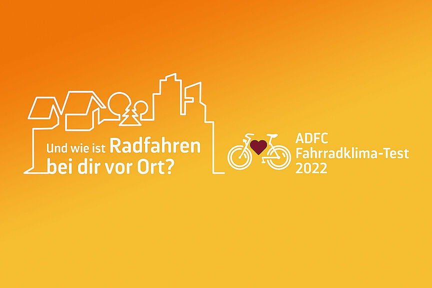 Logo Fahrradklima-Test 2022 Logo des ADFC Fahrradklima-Tests 2022