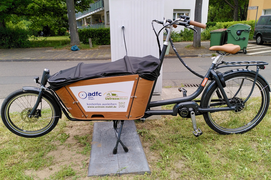 HaMü-Carrier Das e-Lastenrad "HaMü-carrier" am Standort Starenweg 2, Mainz-Hartenberg