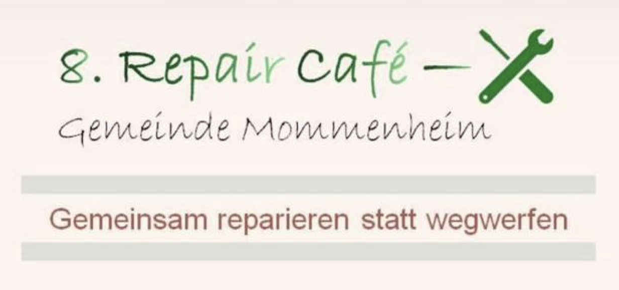 Einladung zum 8. Repair-Café in Mommenheim